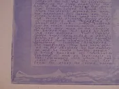 Bernhardt Wall - etching from his Lincoln Project - Lavender Page with Canoe in Margin -AP1519