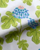 Casia Flowers Fabric - Soft Blue