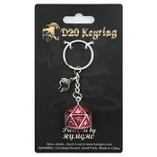 D20 keychain with HYMGHO dragon charm- Behemoth Blood on Gun Meta