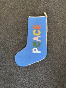 Christmas Holiday "Peace" Hook Stocking — Summer Porch Vintage Living Sacramento