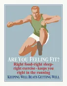 Are You Feeling Fit Mather & Co Motivational Workplace Print