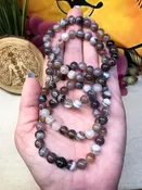 Botswana Agate Gemstone Bracelet for Protection from Overwhelm & Strengthening Resilience