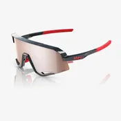 100% Slendale Gloss Carbon Fiber Sunglasses - HiPER Crimson Silver Mirror lens