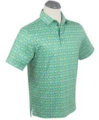Augusta Lucky Print Short-Sleeve Polo