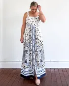 Anne Sleeveless Floral Maxi Dress
