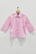 23" Elbow Sleeve Stripe Shirt