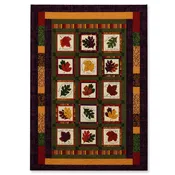 Autumn Leaves Patchwork Quilt Wall Hanging