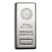 100 oz Silver Bar – Royal Canadian Mint – RCM