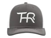 THR Steer Logo Hat Charcoal White Mesh