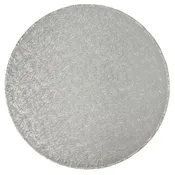 10" Round Silver Foil Cake Board Drum