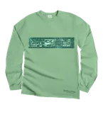 Akamu Band - Key Lime Dyed Long Sleeve Crewneck T-Shirt