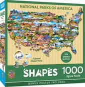 National Parks of America 1000 Piece Shaped Puzzle