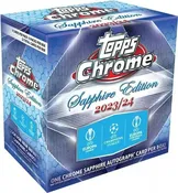 2023-24 Topps Chrome UEFA Club Competitions Sapphire Edition Soccer Box