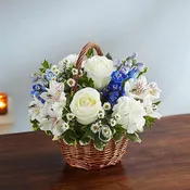 Peace, Prayers & Blessings Blue & White