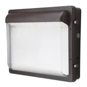 Low Profile Large LED Wallpack - 13,000-19,000Lm - Selectable Wattage and Color Temp - with PC