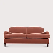 183cm Small Standard Arm Signature Sofa in Old Rose Mohair