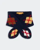 ARGYLE BOWTIE SCARF - MIDNIGHT
