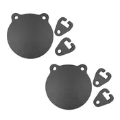 1/2" AR500 Steel Target Gong with T-Post Gong Hangers