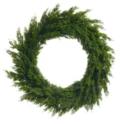 28" Fresh Green Cedar Wreath