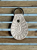 Key Tag - Hand Stamped Vegetable Tanned Leather - American Artisanal Leather Purses and Bags. Woman Owned Small Biz from Mchenry | Chicago IL.