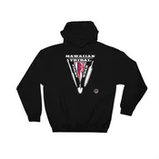 AT0607A Hawaiian Tribal Fightwear Hoodie Black Sweatshirt