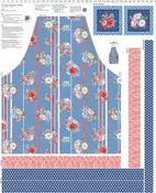 Americana 36" Canvas Apron Panel - Denim