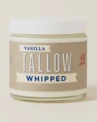 9oz Vanilla Bean Whipped Tallow - 100% Grass Fed Beef Tallow Moisturizer