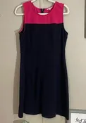 41 hawthorn navy pink fit flare dress xl - $25 - From Angelica