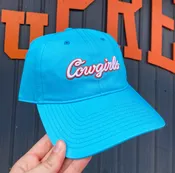 Cowgirls Script Blue Hat