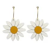 70s Daisy Hoops
