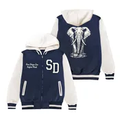 African Elephant Kids Varsity Jacket