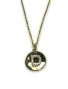 Diamond Letter Golden Pendant