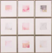BLUSH SQUARES I