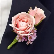Pink Ring Bearer Boutonnière