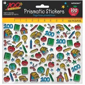 100th Day Of School Prismatic Stickers