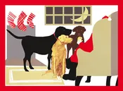 Christmas Card - Santa's Cookie