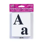 ALPHABET STENCIL 48PC