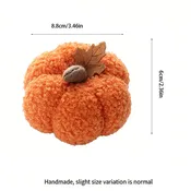 Halloween Plush Pumpkin Ornament—Table Decoration, Decorative Prop, Party Supplies, Photo Prop