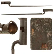 Original 18th - 19th Century British Made Land Pattern Brown Bess Socket Bayonet by Dawes