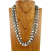 3 Layer Jasper Stone Necklace
