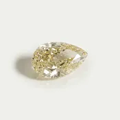2.15 Carat Yellow Pear Cut Lab Diamond