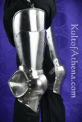 14th – 15th Century Gothic Leg Armor – 16 Gauge – Lord of Battles