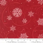 108" When Snow Falls Berry Red