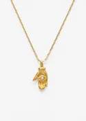 Amano Studio - Tiny Mystic Hand Necklace - Gold/Opal