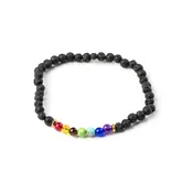 7-Chakra Lava Stone Bracelet
