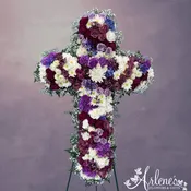 Purple and White Cross
