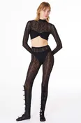 Find Me Now Mariposa Bow Tights | Black