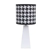Nojo Lamp and Shade, Black/White