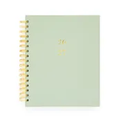 2026-2027 Office Green Signature Spiral Weekly Monthly Student Planner