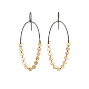 disc chain earrings
